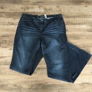 Vintage Y2K Nevada Flared Distressed Diamond Button Jeans 36W x 34L